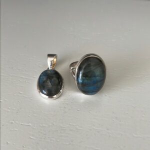 Genuine Labradorite set